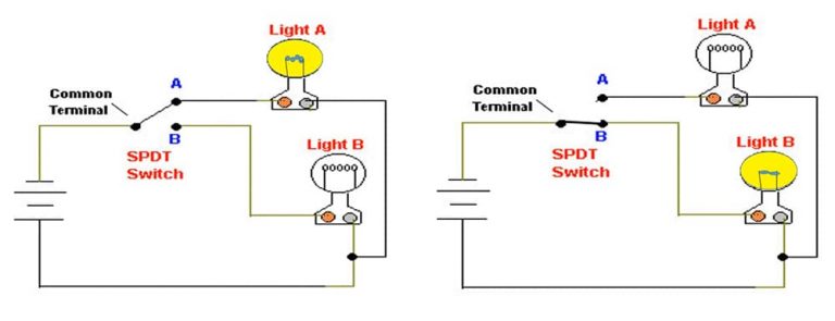 Double Pole Double Throw Switch Circuit Diagram