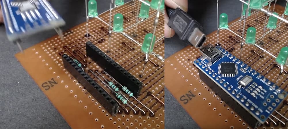 Installing the Arduino / power supply